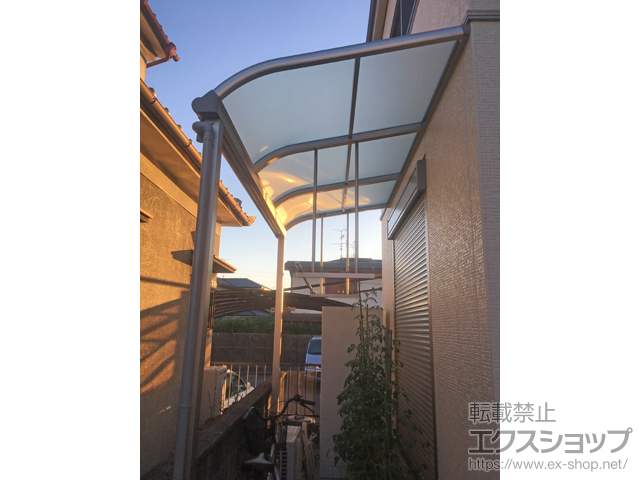 大阪府枚方市ののテラス屋根 ヴェクターテラス R型 テラスタイプ 単体 積雪〜20cm対応 施工例