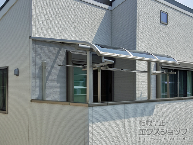 千葉県松戸市ののバルコニー・ベランダ屋根 プレシオステラス R型 屋根タイプ 単体 積雪〜20cm対応 施工例