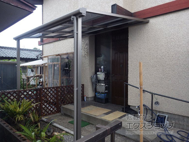 熊本県上益城郡益城町ののテラス屋根 スピーネ F型 テラスタイプ 単体 積雪〜20cm対応 施工例