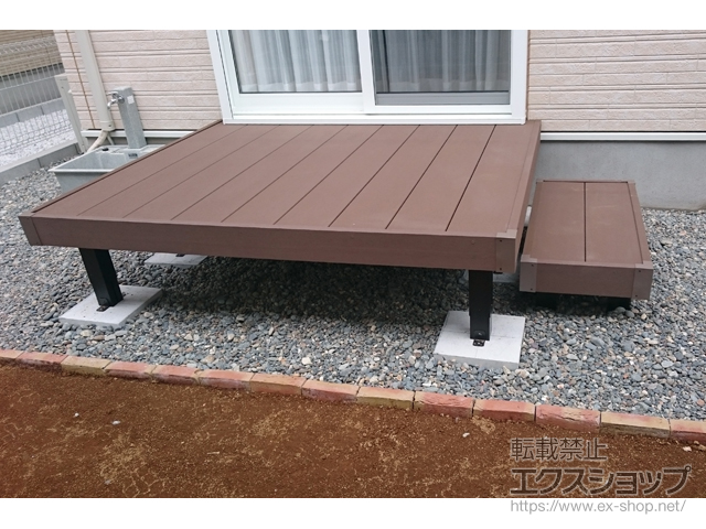 千葉県千葉市ののウッドデッキ リウッドデッキ 200 施工例