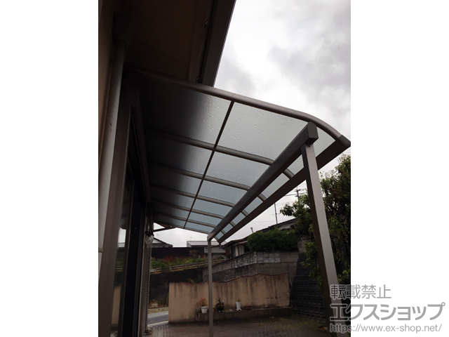福岡県田川郡糸田町ののテラス屋根 ヴェクターテラス R型 テラスタイプ 単体 積雪〜20cm対応 施工例
