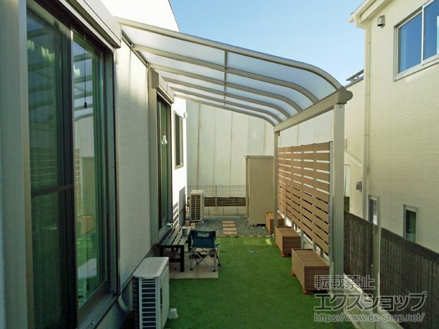 神奈川県横浜市ののテラス屋根 ヴェクターテラス R型 テラスタイプ 単体 積雪〜20cm対応 施工例