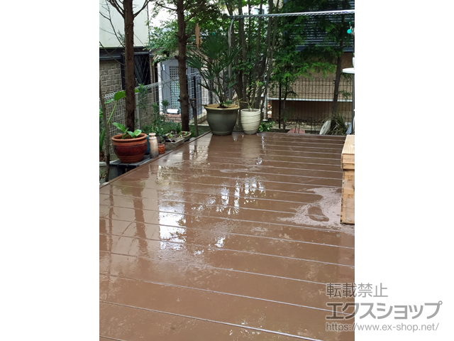 千葉県船橋市ののウッドデッキ リウッドデッキ 200 施工例