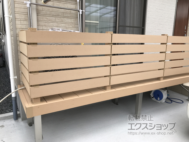 広島県広島市ののウッドデッキ リウッドデッキ 200 施工例