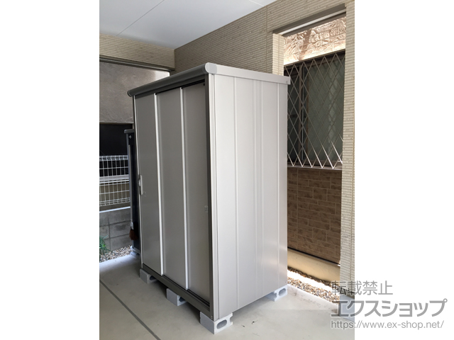 大阪府大阪市のの物置・屋外倉庫 エスモ 一般型 (ESE-1309A-PW) 施工例