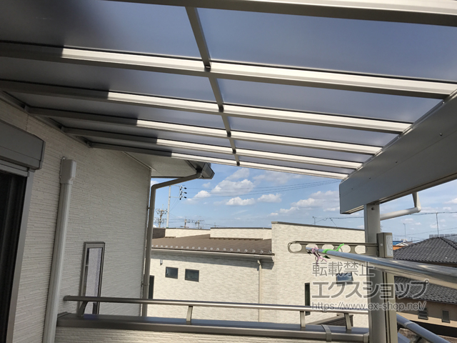 愛知県一宮市ののフェンス・柵 シンプレオフェンスSY1型 横スリット 自由柱施工 施工例