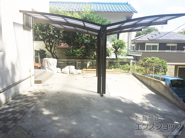 神奈川県横浜市ののカーポート レイナポートグラン Y合掌　積雪〜20cm対応 施工例