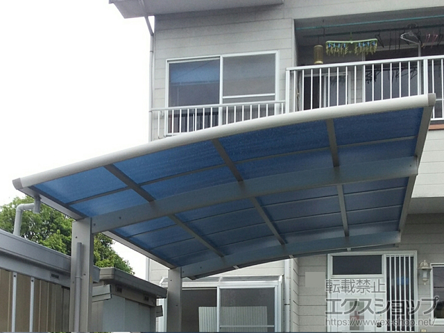 福岡県直方市ののカーポート レイナポートグラン　積雪〜20cm対応＋ 屋根ふき材補強部品（1セット） 施工例