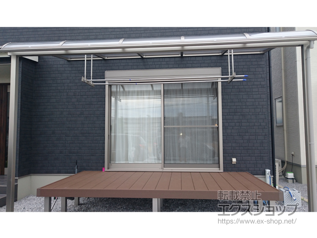 宮崎県延岡市ののテラス屋根 ヴェクターテラス R型 テラスタイプ 単体 積雪〜20cm対応 施工例