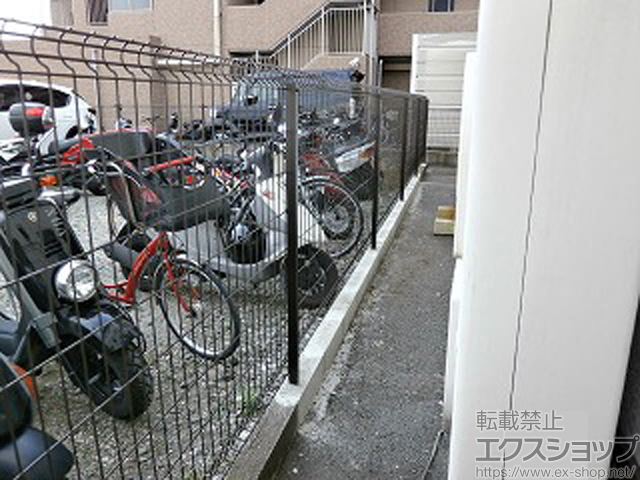 福岡県福岡市ののフェンス・柵 イーネットフェンス2F型 自由柱 施工例
