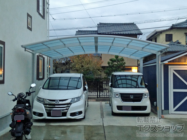 愛知県豊明市ののカーポート レイナツインポートグラン　積雪〜20cm対応 施工例