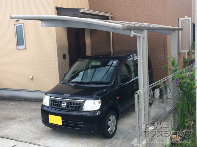 高知県高知市ののカーポート、バルコニー・ベランダ屋根 プレシオスポート 積雪〜20cm対応 施工例