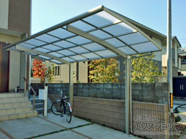 宮城県仙台市ののカーポート プレシオスポート 積雪〜20cm対応 施工例