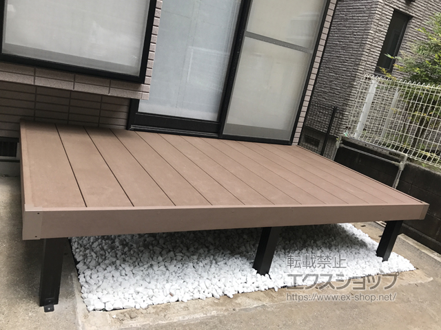 広島県広島市ののウッドデッキ リウッドデッキ 200 施工例