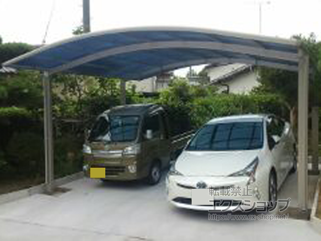 静岡県菊川市ののテラス屋根 ヴェクターテラス R型 テラスタイプ 単体 積雪〜20cm対応 施工例