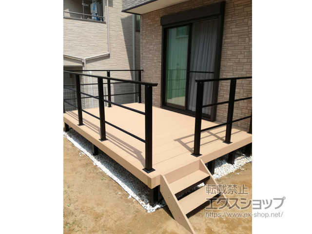 奈良県生駒市ののウッドデッキ リウッドデッキ 200 施工例