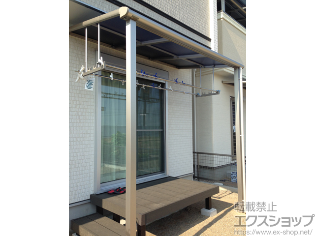 愛知県稲沢市ののテラス屋根 ヴェクターテラス F型 テラスタイプ 単体 積雪〜20cm対応 施工例