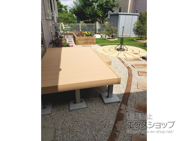 茨城県常陸大宮市ののウッドデッキ リウッドデッキ 200 施工例