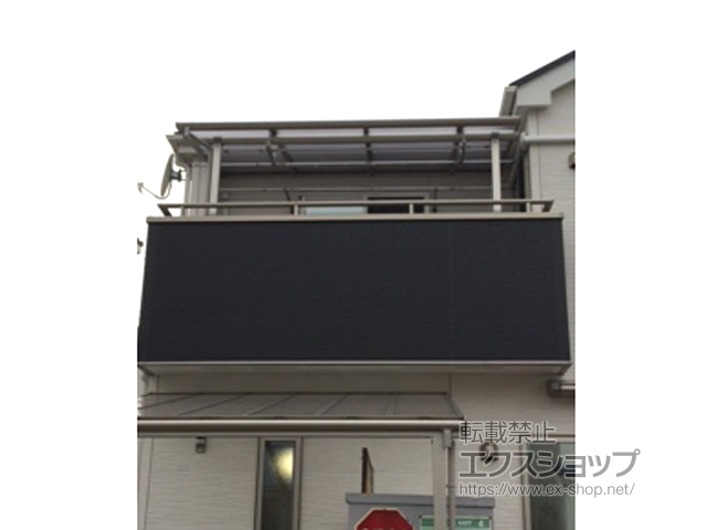 埼玉県川口市ののバルコニー・ベランダ屋根 プレシオステラス F型 屋根タイプ 単体 積雪〜20cm対応 施工例