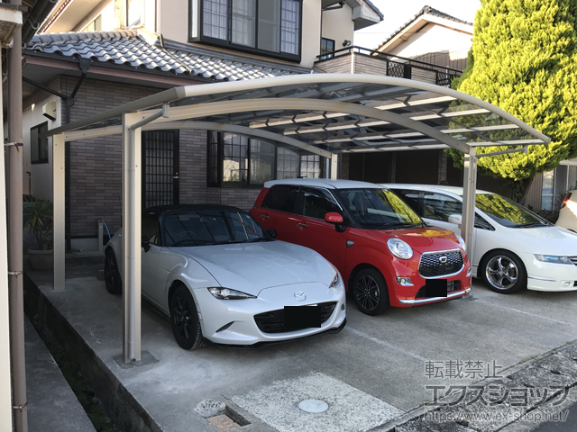 島根県大田市ののカーポート レイナツインポートグラン　積雪〜20cm対応 施工例