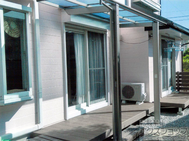 福岡県福岡市ののテラス屋根 フーゴF 独立テラスタイプ 単体 積雪〜20cm対応 施工例