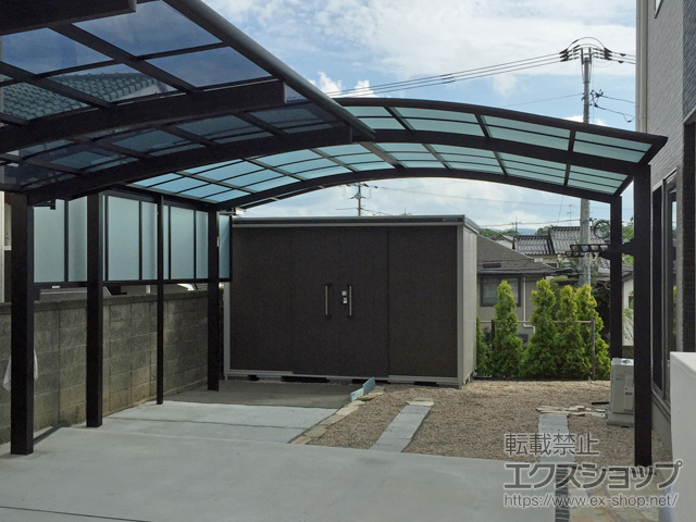 島根県松江市ののカーポート レイナツインポートグラン　積雪〜20cm対応 施工例