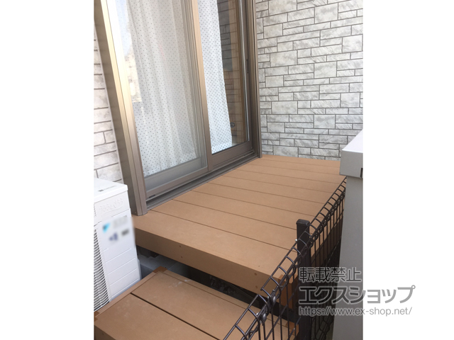 千葉県柏市ののウッドデッキ リウッドデッキ 200 施工例