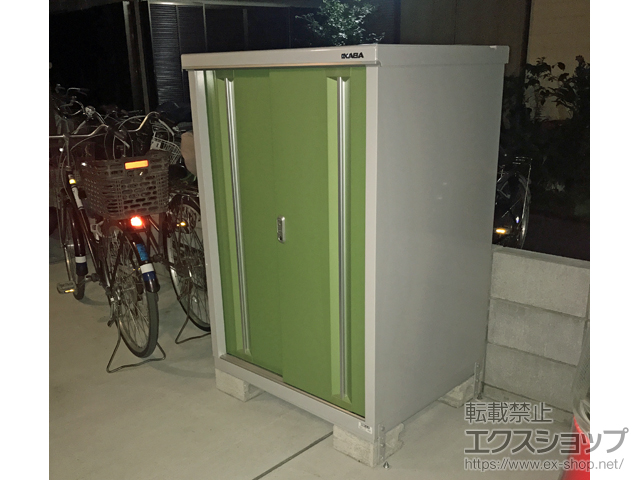 東京都大田区のの物置・屋外倉庫 シンプリー 一般型 900×755×1303 MJX-097C-LG 施工例