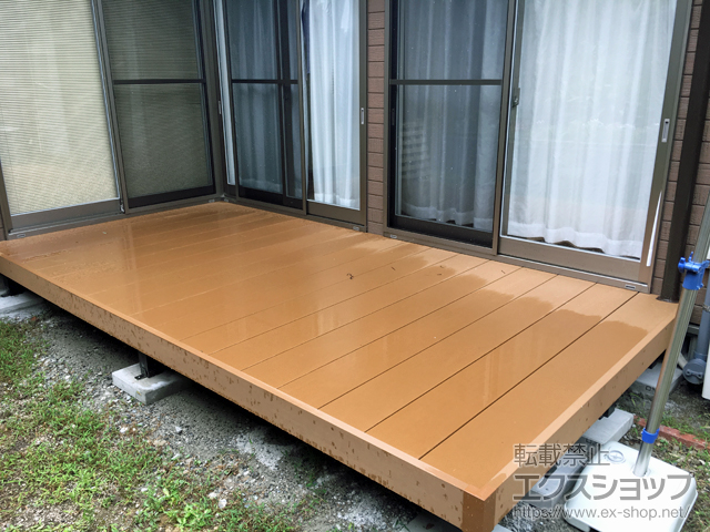 福岡県北九州市ののウッドデッキ マージウッドデッキ 施工例