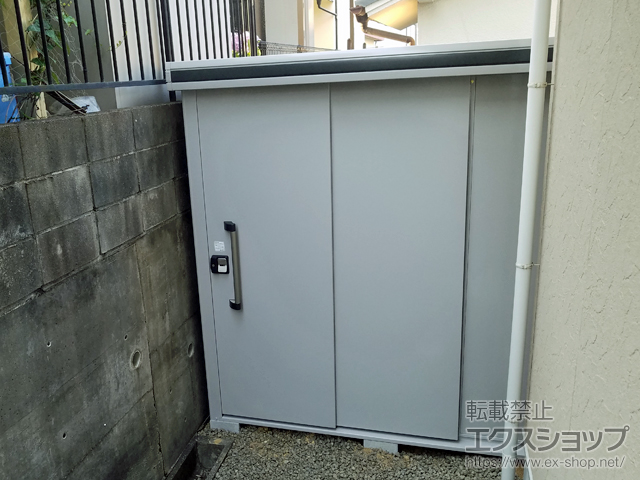 兵庫県三木市のの物置・屋外倉庫 エルモ 一般型 2220×1170×2121 LMD-2211-CB 施工例