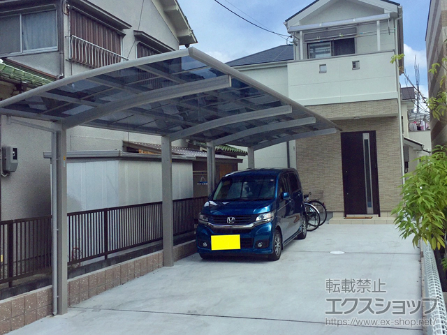 大阪府堺市ののカーポート プレシオスポート 縦連棟 積雪〜20cm対応 施工例