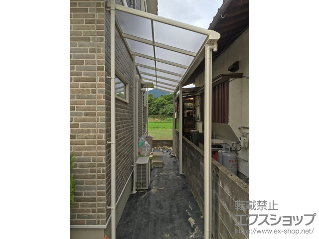 福岡県糟屋郡宇美町ののテラス屋根 ヴェクターテラス F型 テラスタイプ 連棟 積雪〜20cm対応 施工例