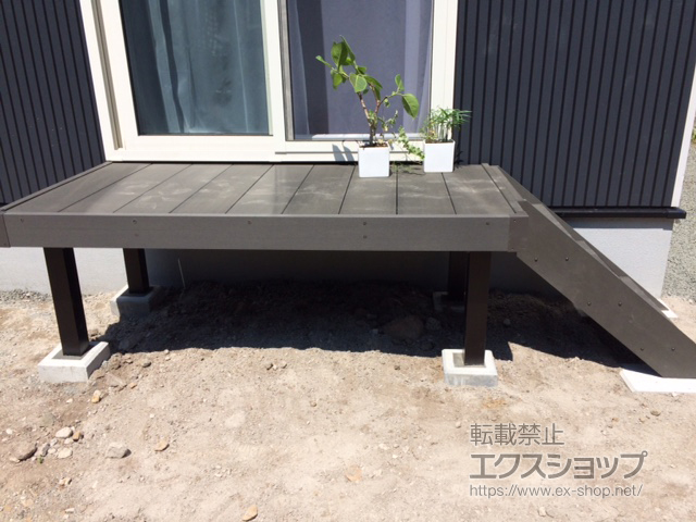 北海道札幌市ののウッドデッキ リウッドデッキ 200 施工例