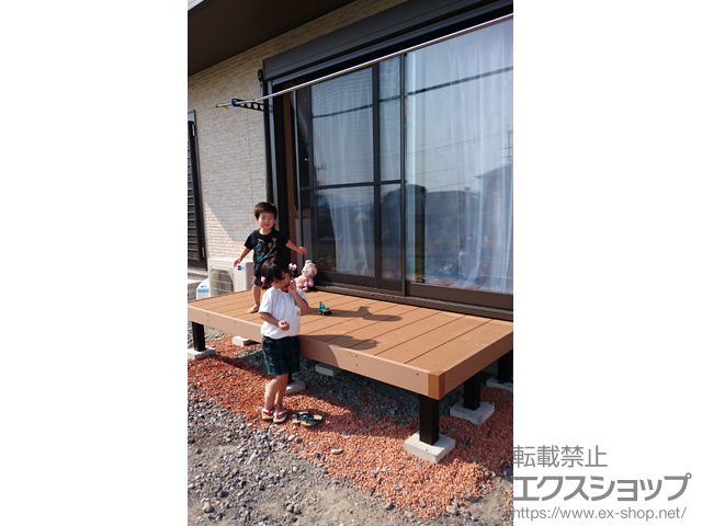 静岡県静岡市ののウッドデッキ マージウッドデッキ 施工例