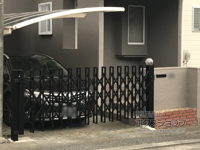 埼玉県東松山市ののカーゲート リフティングアコーHG 片開き 355S 施工例
