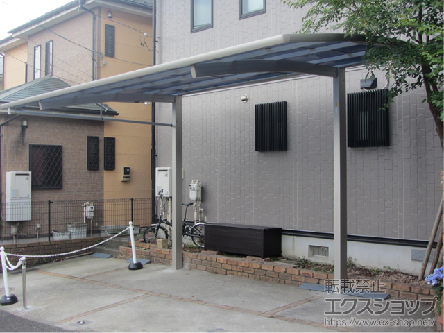 神奈川県横浜市ののカーポート レイナポートREグラン 前下がり 積雪〜20cm対応 施工例