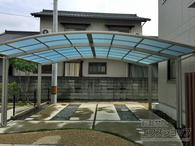 岡山県倉敷市ののカーポート レイナツインポートグラン　積雪〜20cm対応 施工例