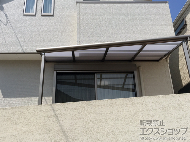 兵庫県神戸市ののテラス屋根 スピーネ F型 テラスタイプ 単体 積雪〜20cm対応 ※正面台形納まり 施工例