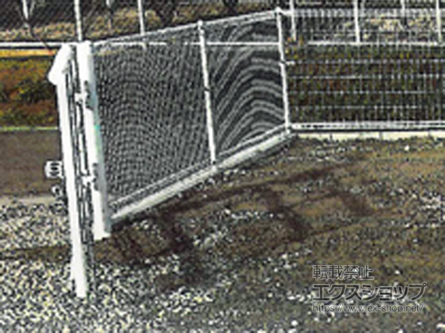 茨城県神栖市のの門扉 【特注】メッシュフェンスG0門扉 両開き 施工例