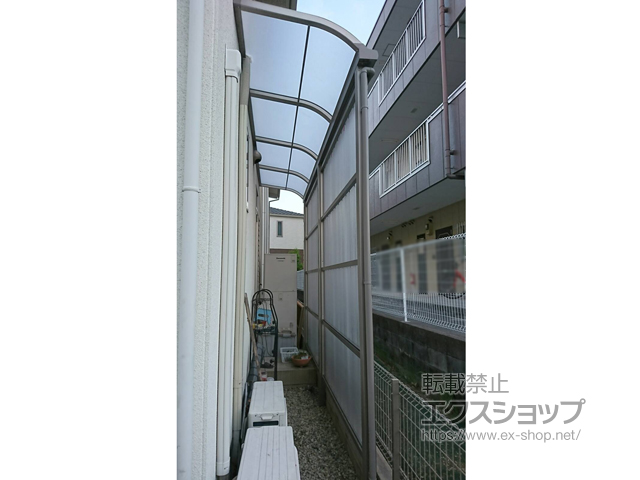 兵庫県明石市ののテラス屋根 スピーネ R型 テラスタイプ 単体 積雪〜20cm対応 施工例