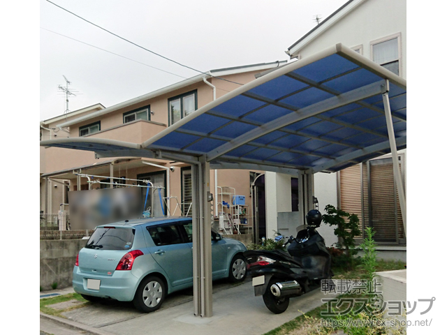 広島県呉市ののカーポート レイナポートグラン Y合掌　積雪〜20cm対応 施工例