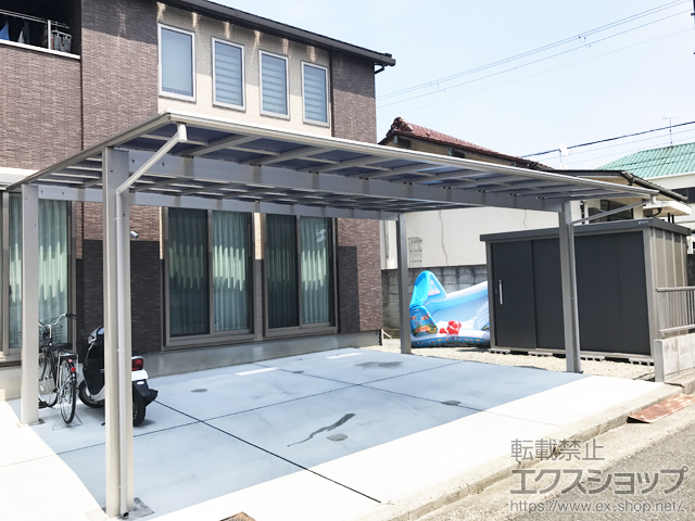 兵庫県神戸市ののカーポート エフルージュ ツイン 積雪〜20cm対応 施工例