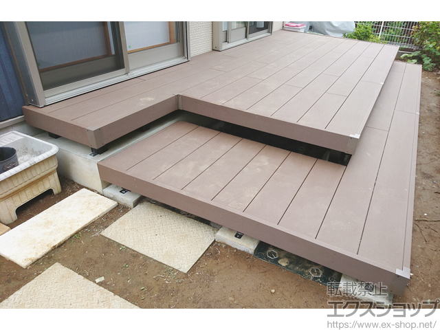 東京都多摩市ののウッドデッキ リウッドデッキ 200 施工例