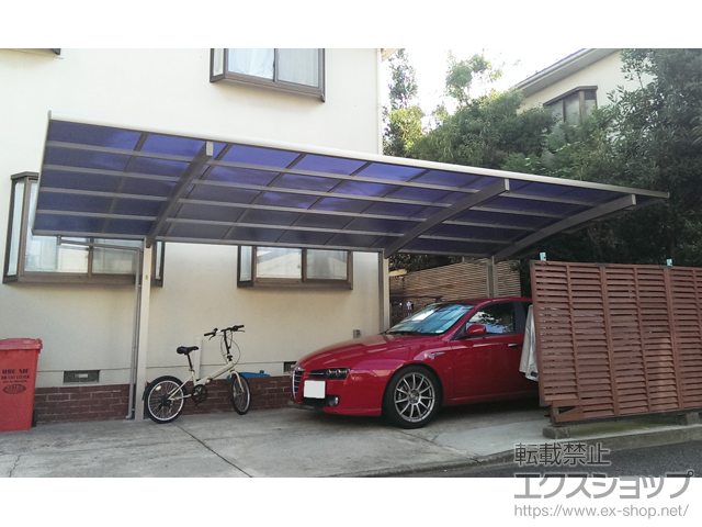 東京都世田谷区ののカーポート レイナポートグラン 延長　積雪〜20cm対応 施工例