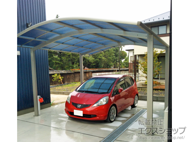 島根県出雲市ののカーポート レイナツインポートグラン　積雪〜20cm対応 施工例
