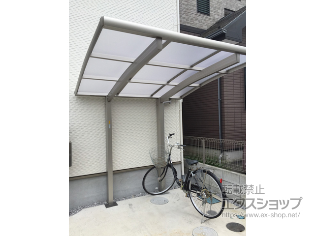 神奈川県茅ヶ崎市ののサイクルポート・駐輪場 プレシオスポート ミニ 積雪〜20cm対応 施工例