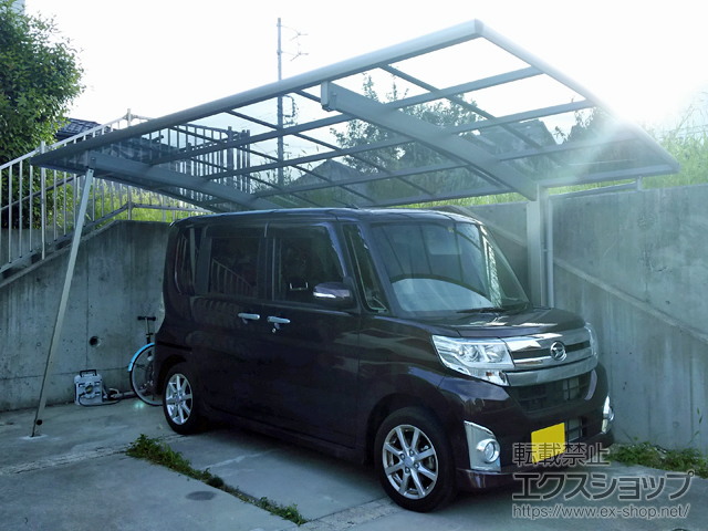 愛知県大府市ののカーポート プレシオスポート 積雪〜20cm対応 施工例