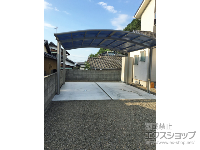 愛媛県西条市ののカーポート レイナツインポートグラン　積雪〜20cm対応 施工例
