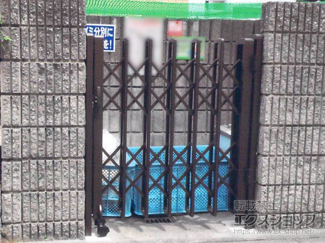 京都府京田辺市ののカーゲート レイオス2型 ノンレール 片開き 12S 施工例