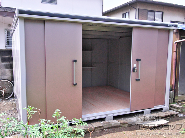 群馬県伊勢崎市のの物置・屋外倉庫 エルモ 一般型（LMD-3629） 施工例